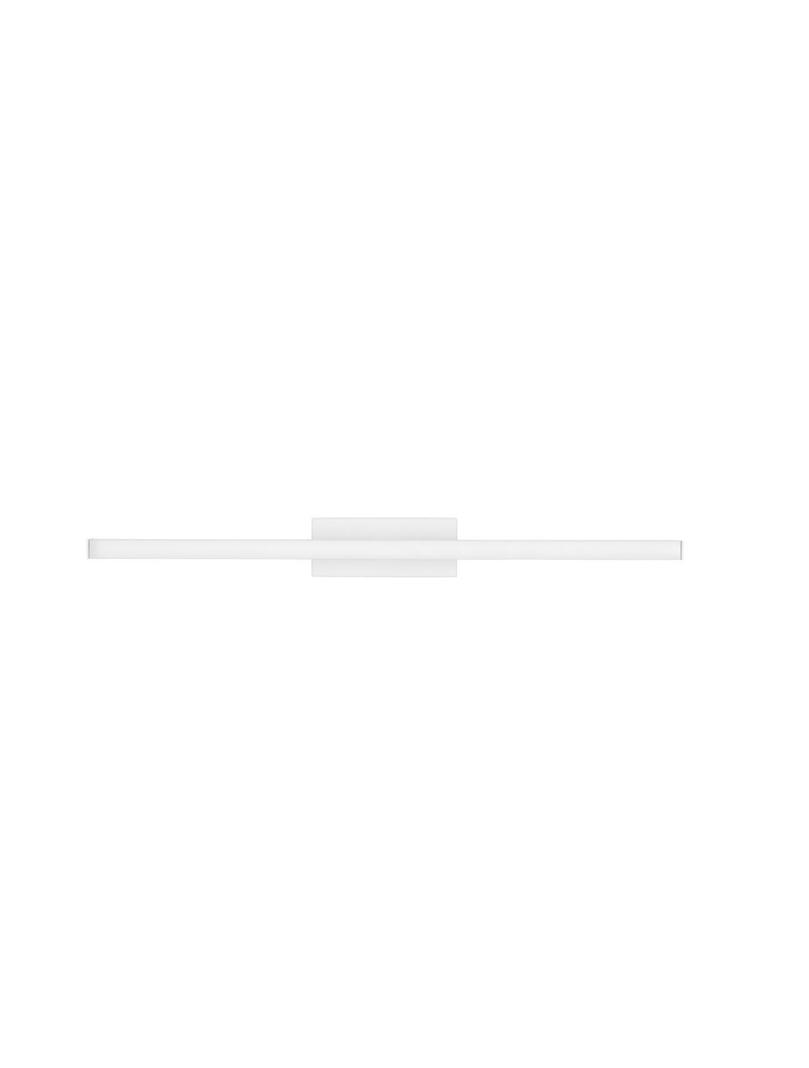 Produit de face sur fond blanc : barre lumineuse fine et support central