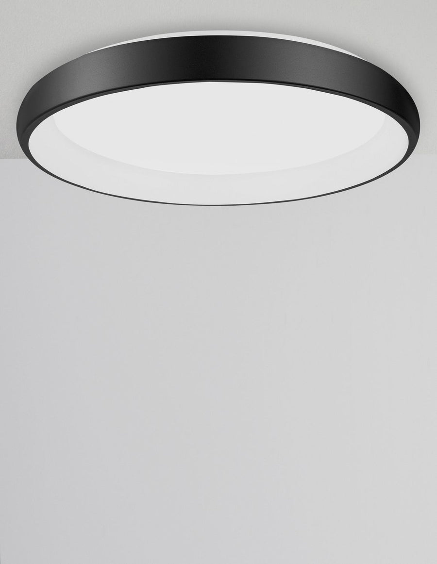 Plafonnier Albi noir, Ø 61 cm