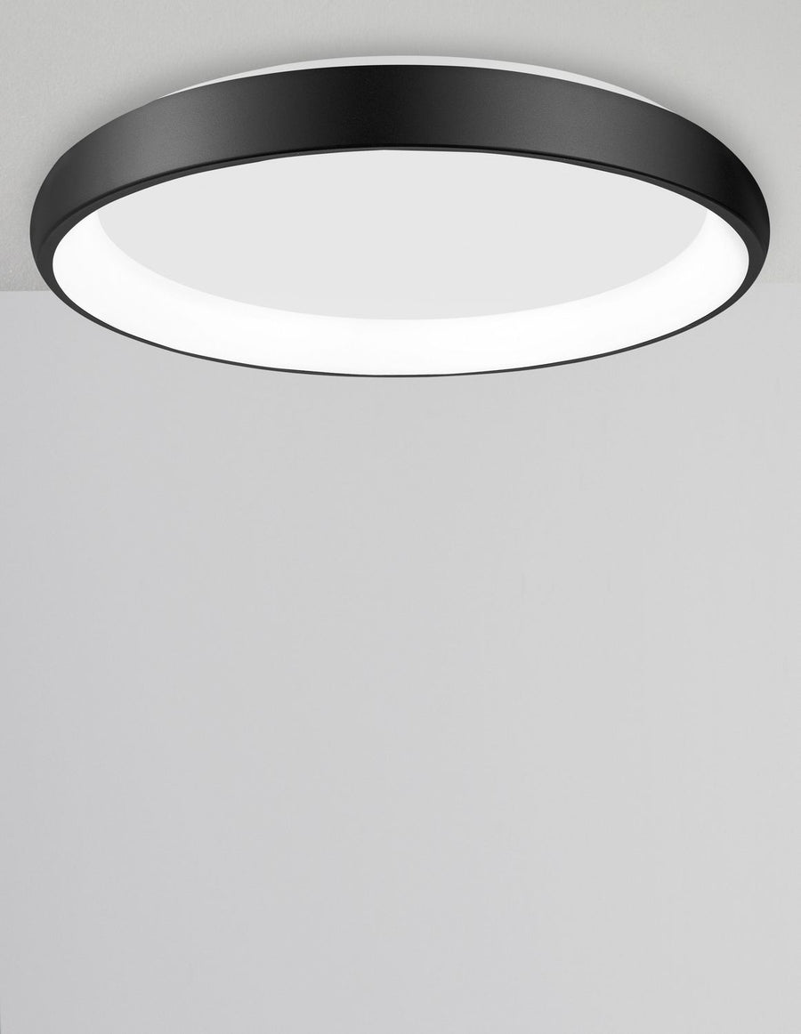 Plafonnier Albi noir, Ø 61 cm
