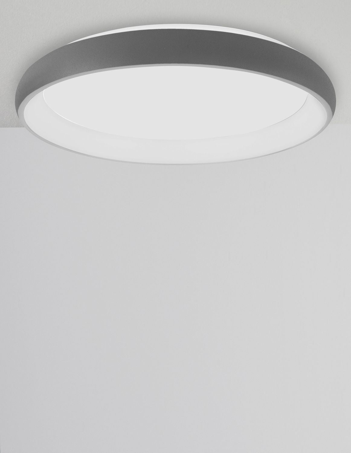 Plafonnier Albi gris, Ø 61 cm