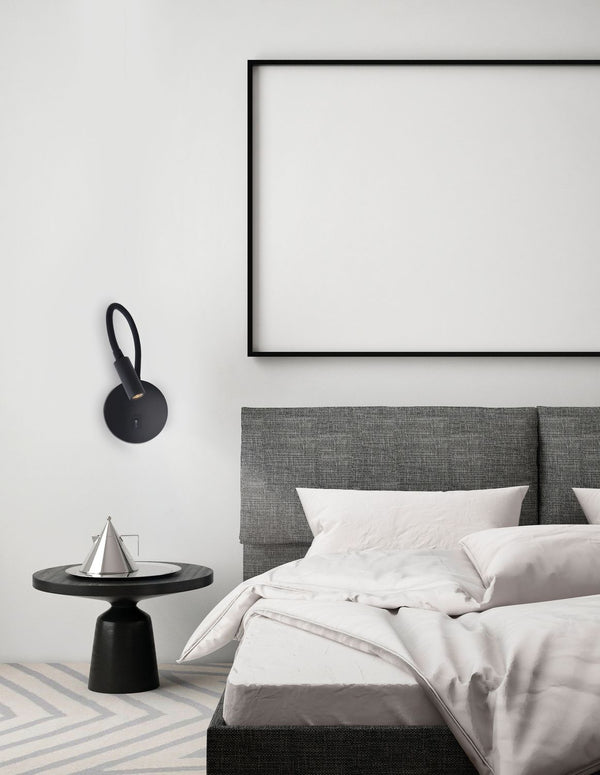 Applique murale Jaco noire
