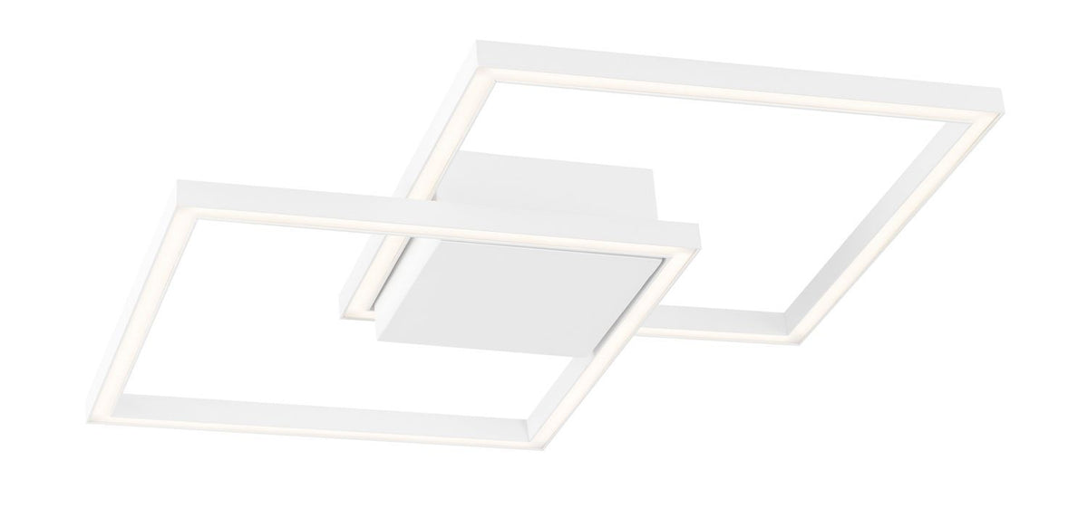 Plafonnier Bilbao blanc, L 46 cm