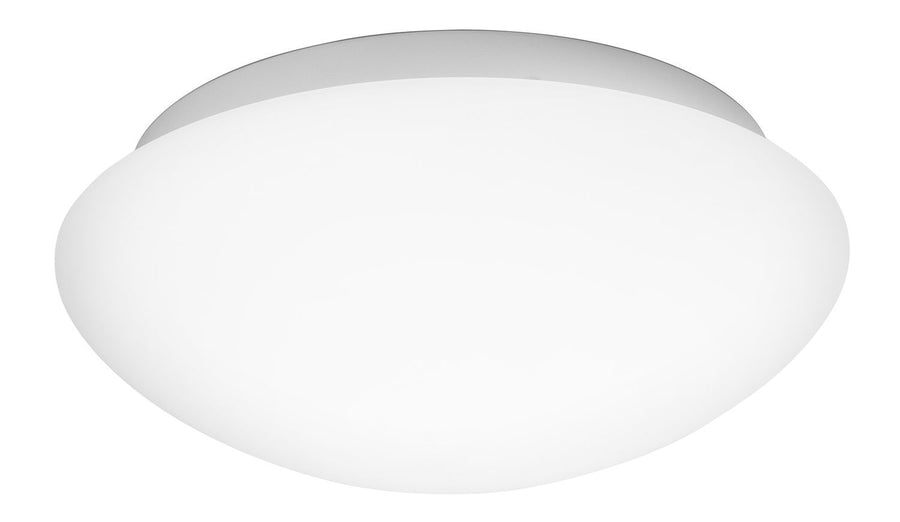 Plafonnier Brest 2 lumières blanc, verre, Ø 30 cm
