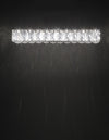Applique murale Corona chromée, cristal