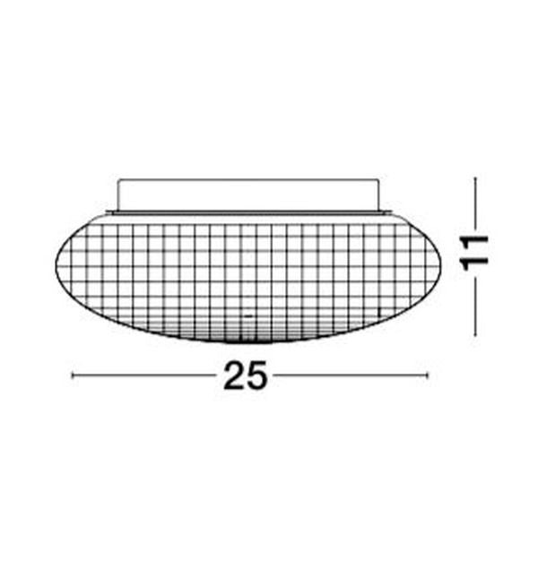 Plafonnier Sens blanc, verre