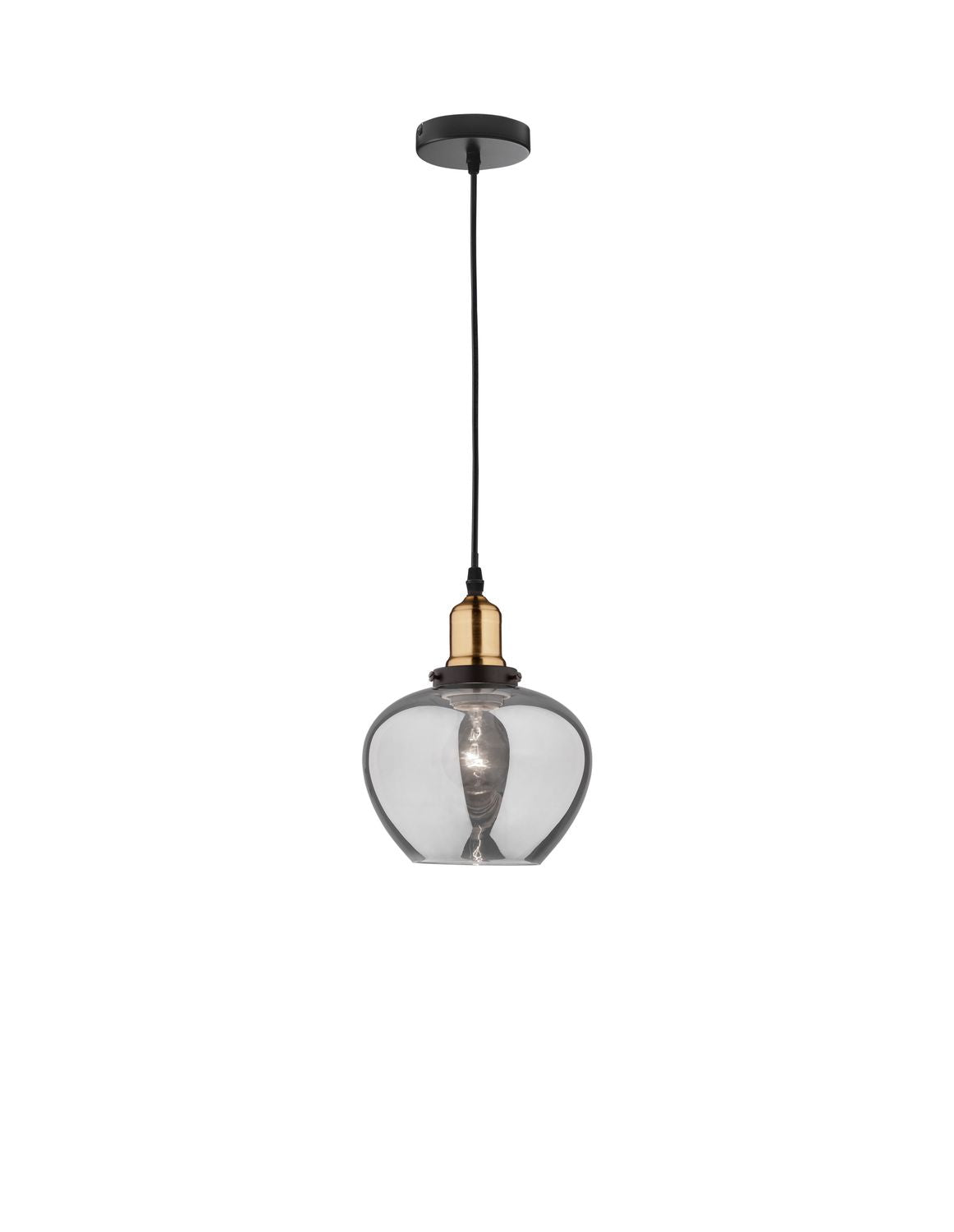 Suspension Cedro noire, verre
