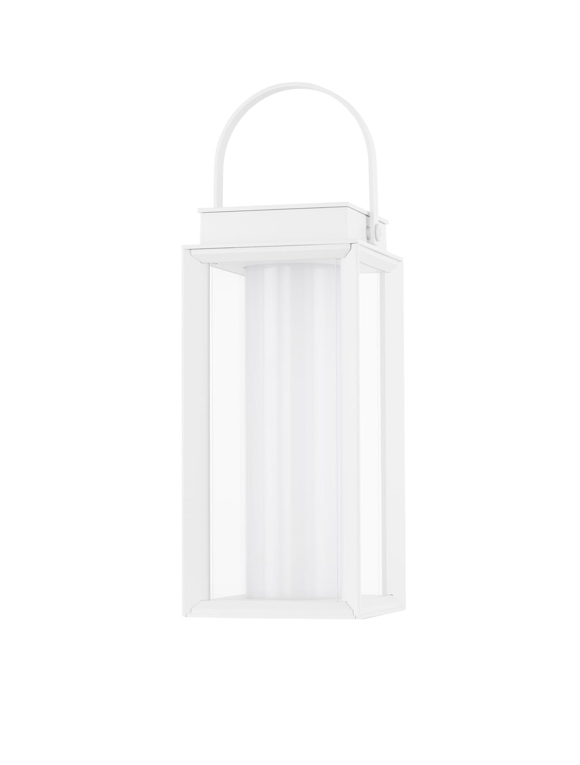 Lampadaire extérieur Verhal blanc, verre