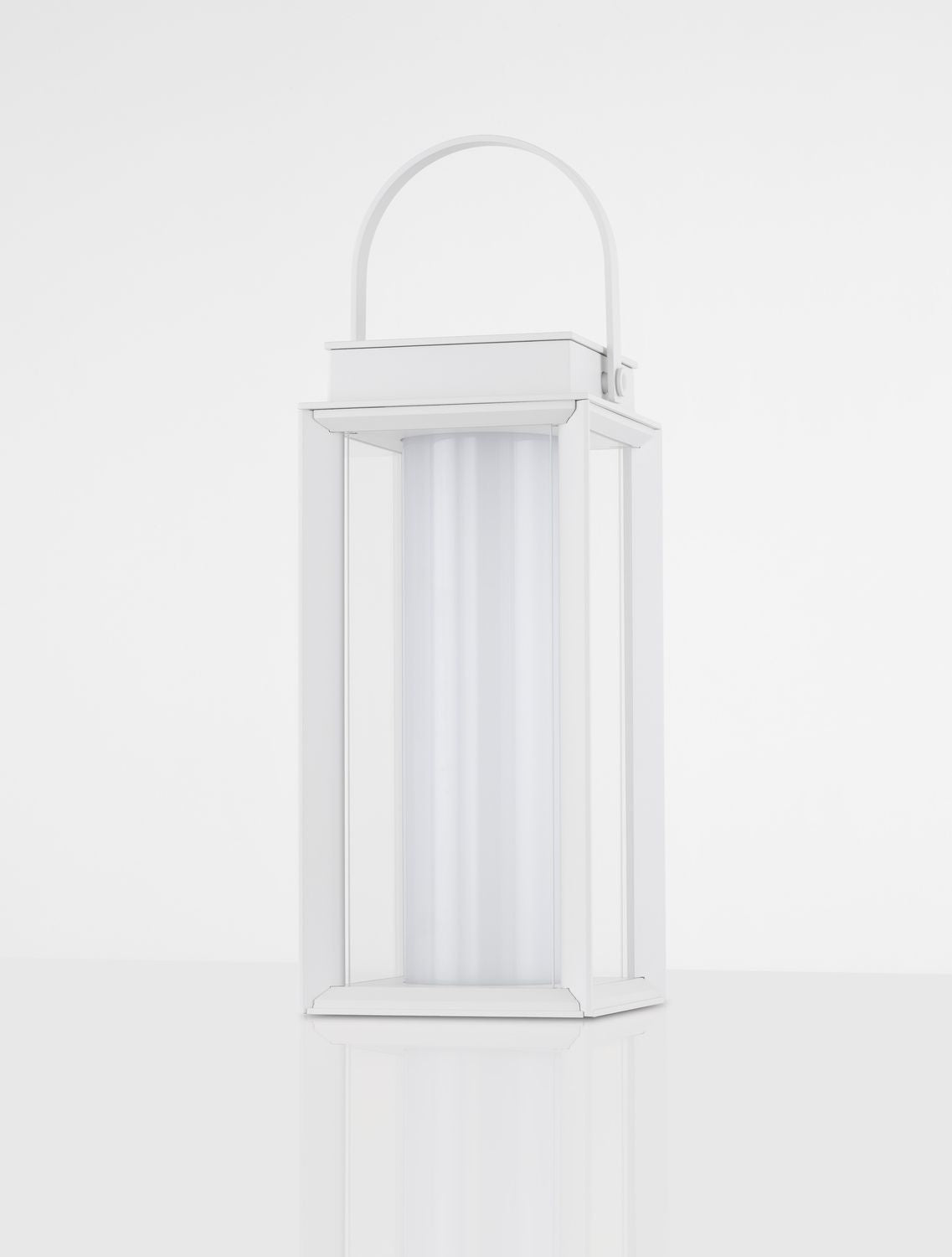 Lampadaire extérieur Verhal blanc, verre