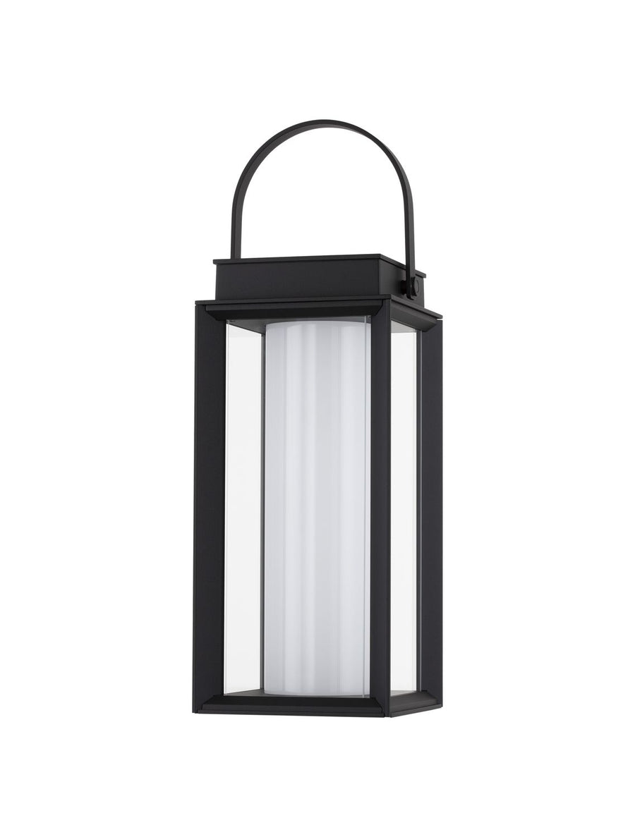 Lampadaire extérieur Verhal noir, verre