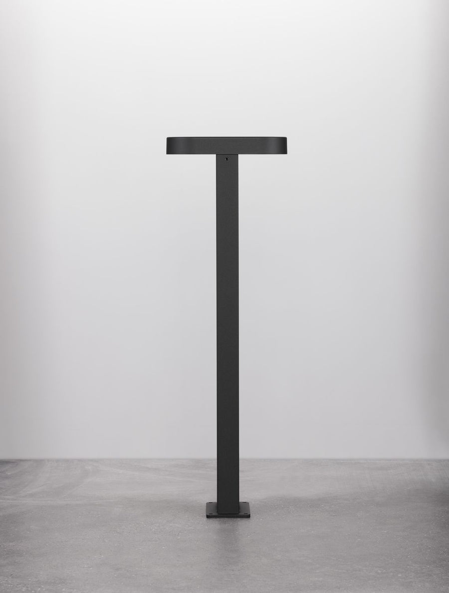 Borne extérieure Ofir noire, H 50 cm