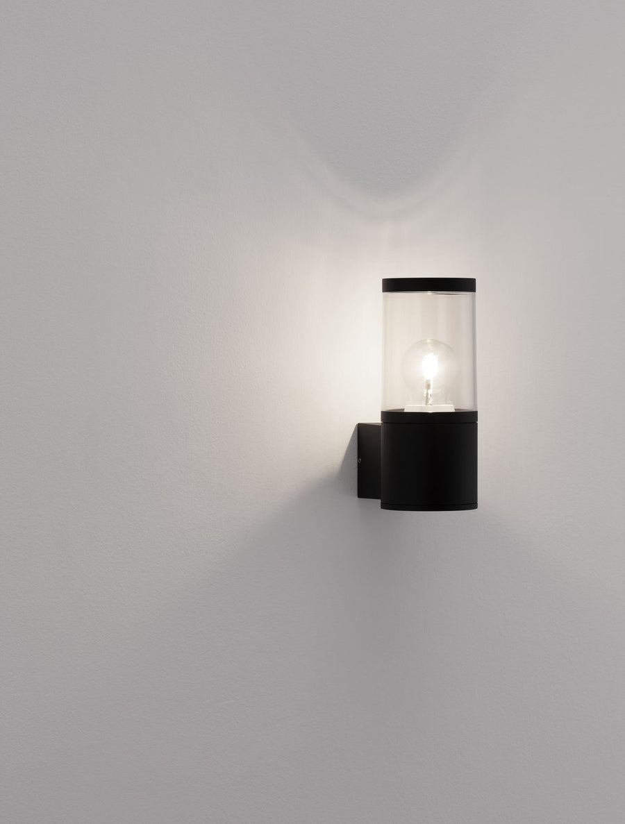 Borne extérieure Cetera noire, H 21 cm