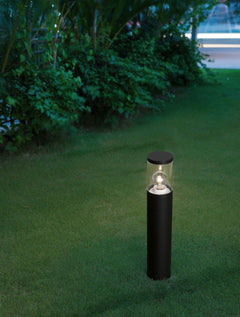 Borne extérieure Cetera noire, H 50 cm