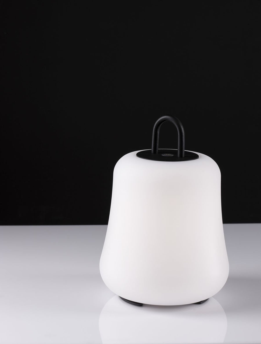 Lampadaire extérieur Jigra noir, H 22 cm