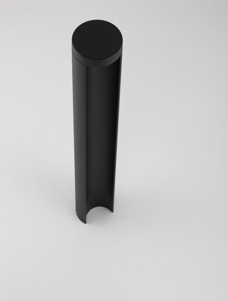 Borne extérieure Tien noire, verre, H 65 cm