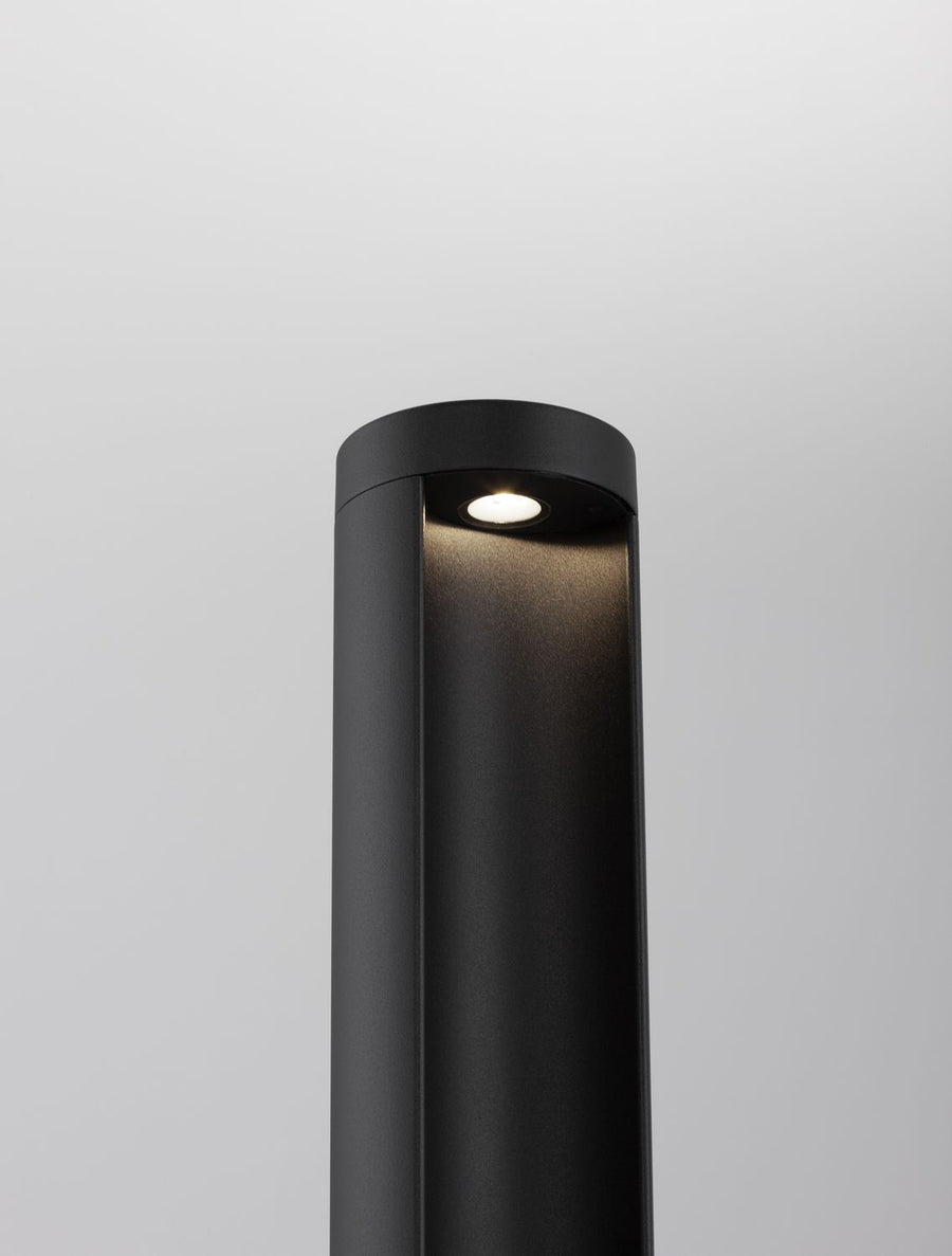 Borne extérieure Tien noire, verre, H 65 cm