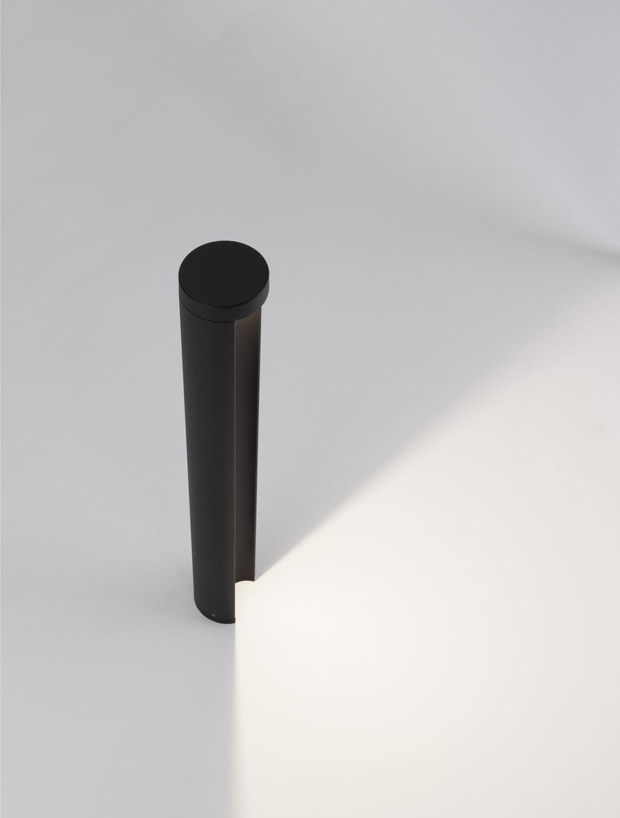 Borne extérieure Tien noire, verre, H 65 cm