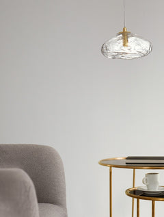 Suspension King dorée, verre (9006046)