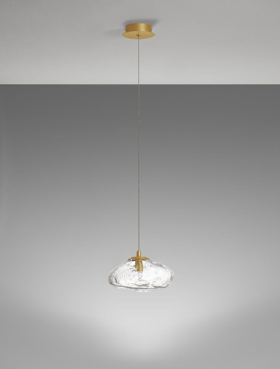 Suspension King dorée, verre (9006046)
