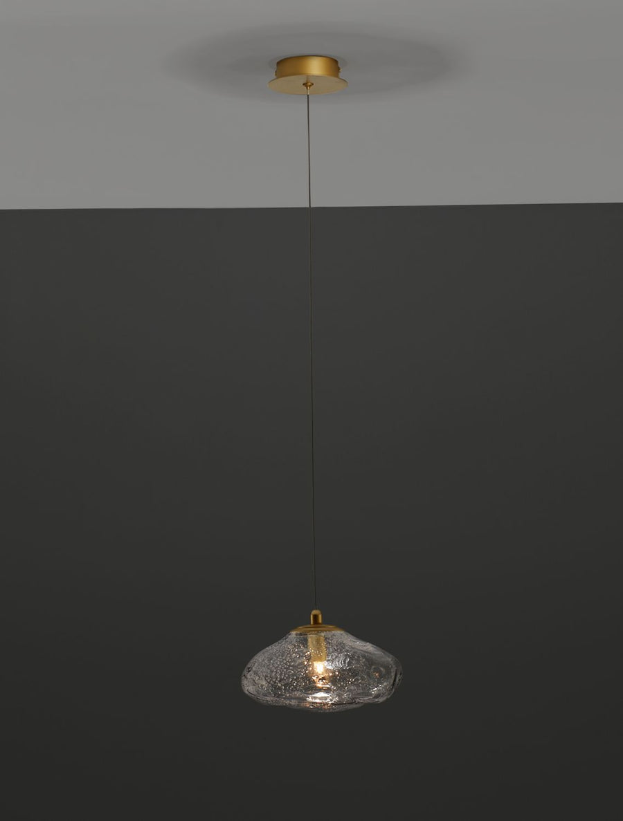 Suspension King dorée, verre (9006046)