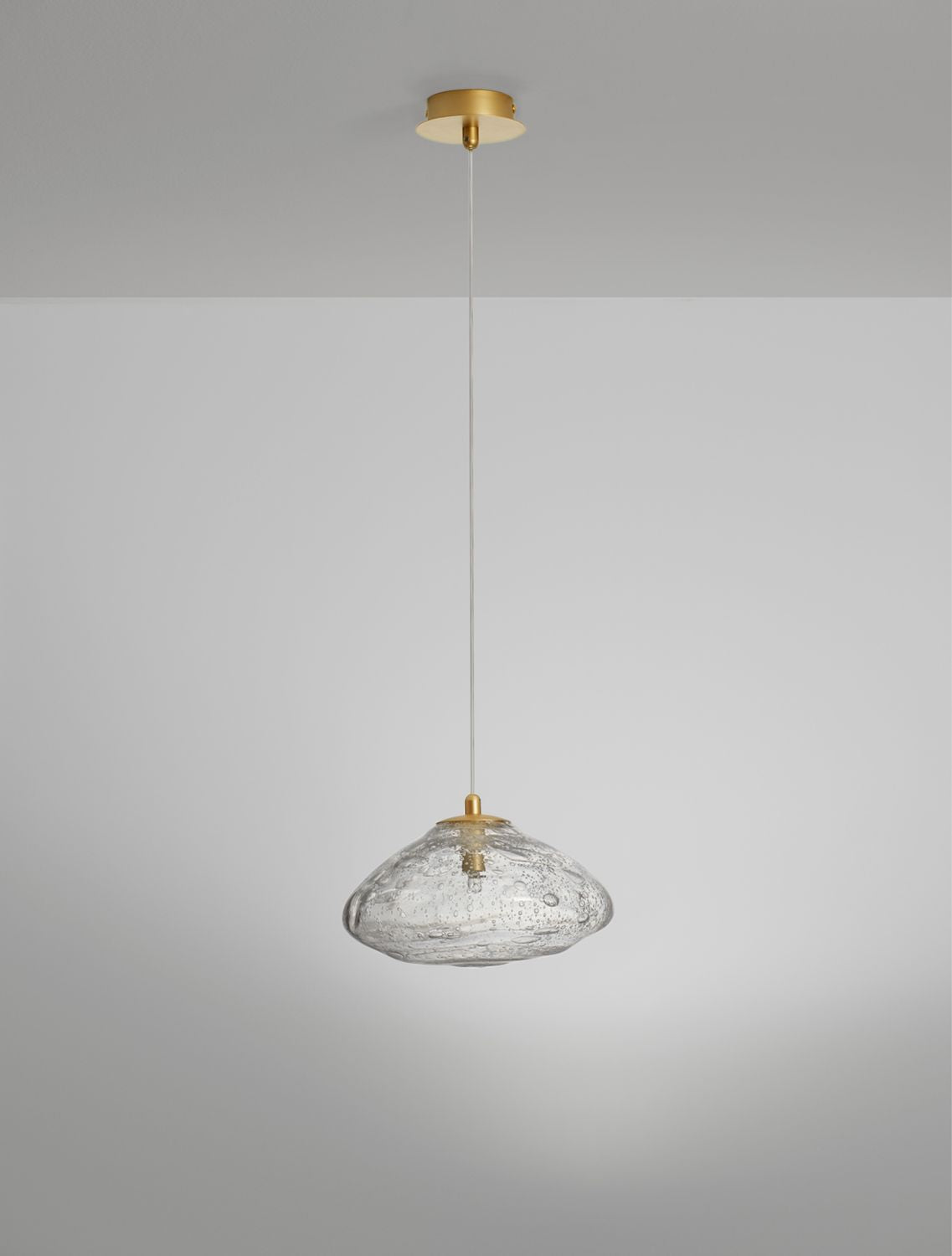 Suspension King dorée, verre (9006047)