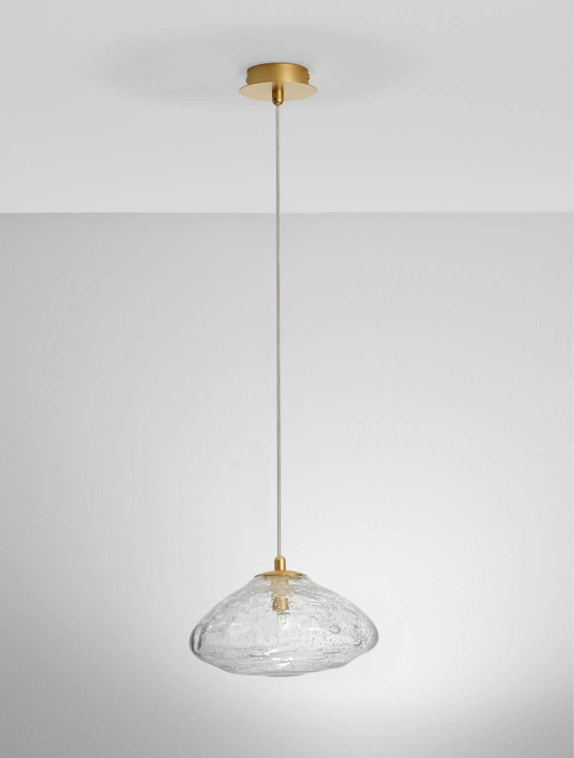 Suspension King dorée, verre (9006047)
