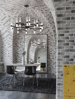 Suspension Century noire, verre