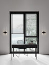 Applique murale Century 4 lumières noire, verre