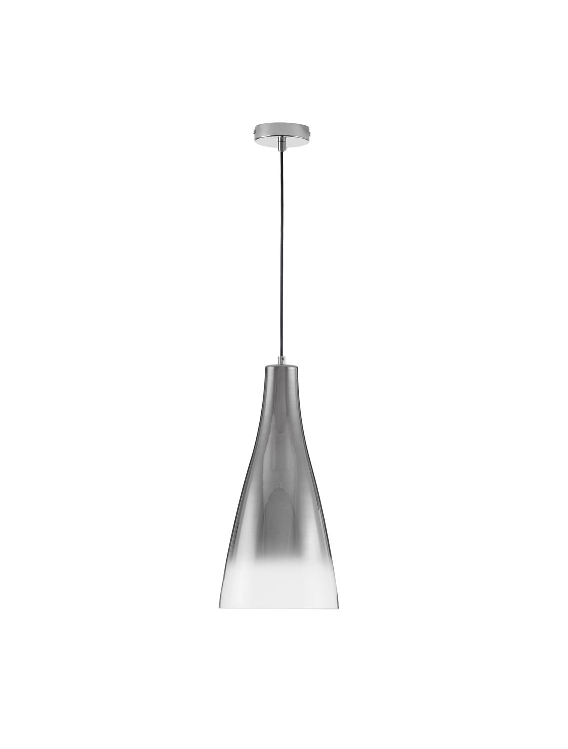 Suspension Livtar chromée, verre