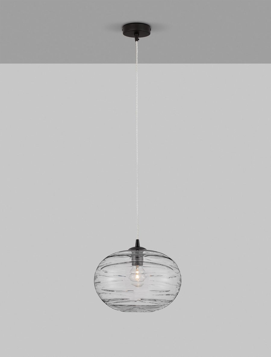 Suspension Evleen noire, verre (9009257)