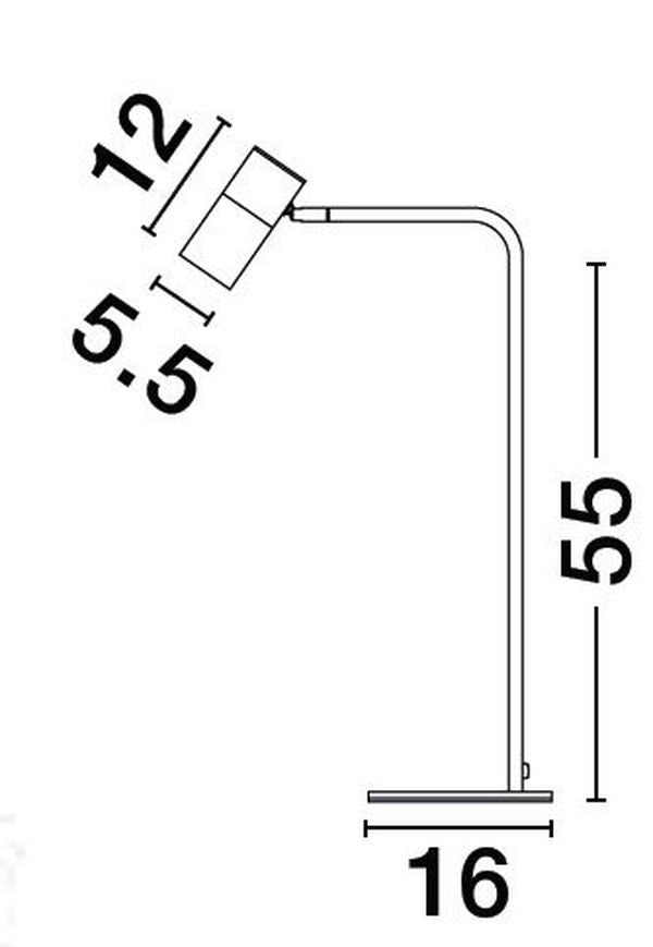 Lampe à poser Pongo noire, H 55 cm