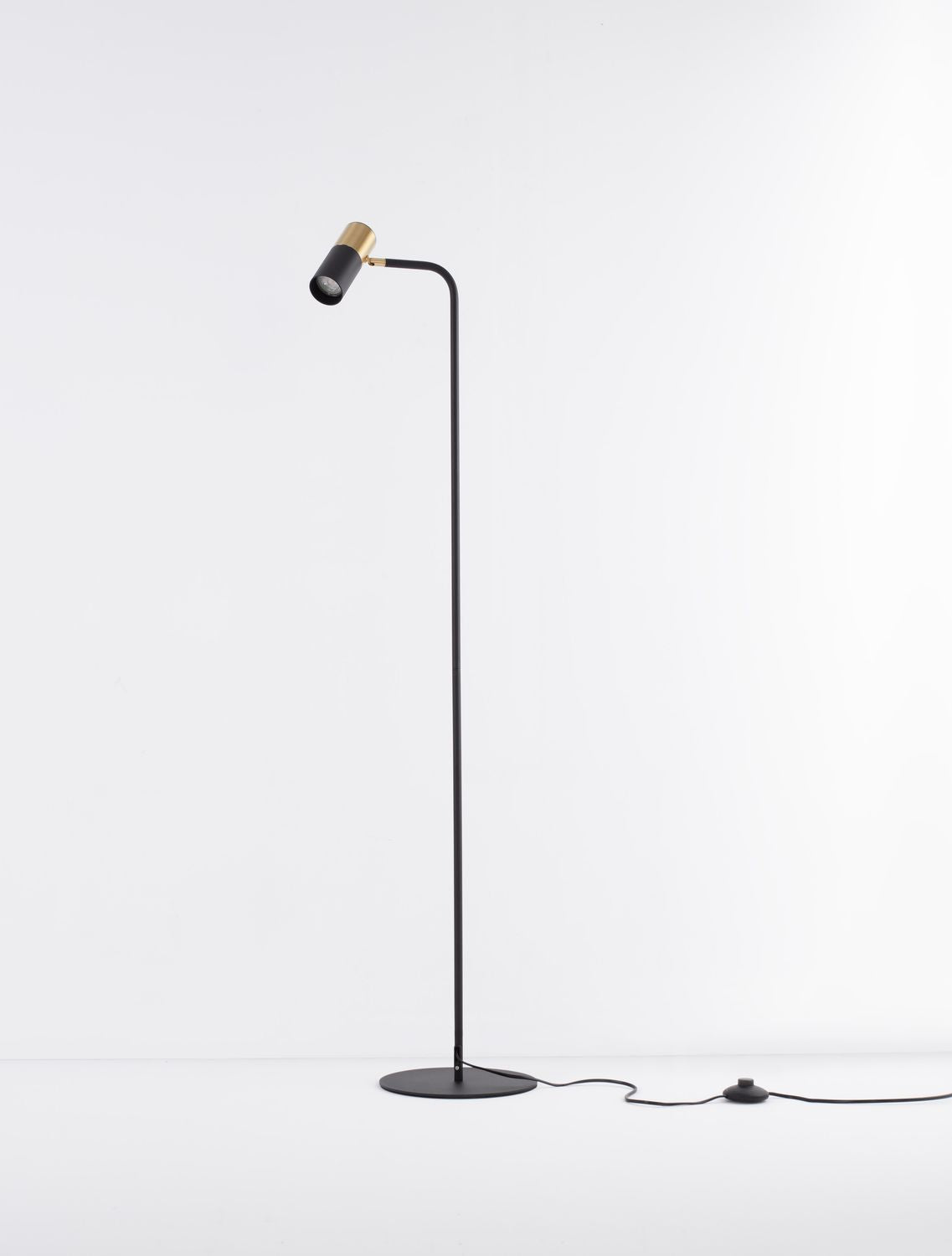 Lampadaire Pongo noir, H 135 cm