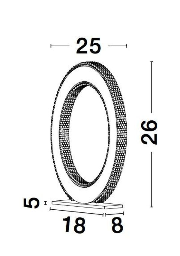 Lampe à poser Cilion laiton