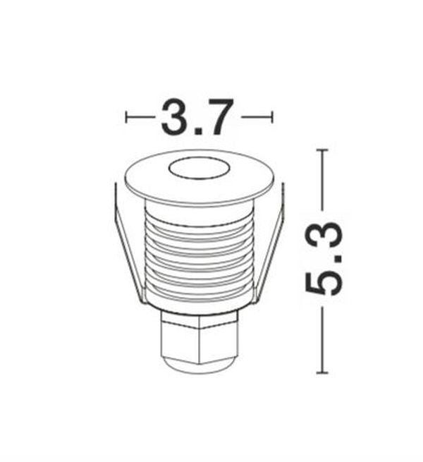 Luminaire extérieur Bang nickel, H 5,3 cm (9019212)