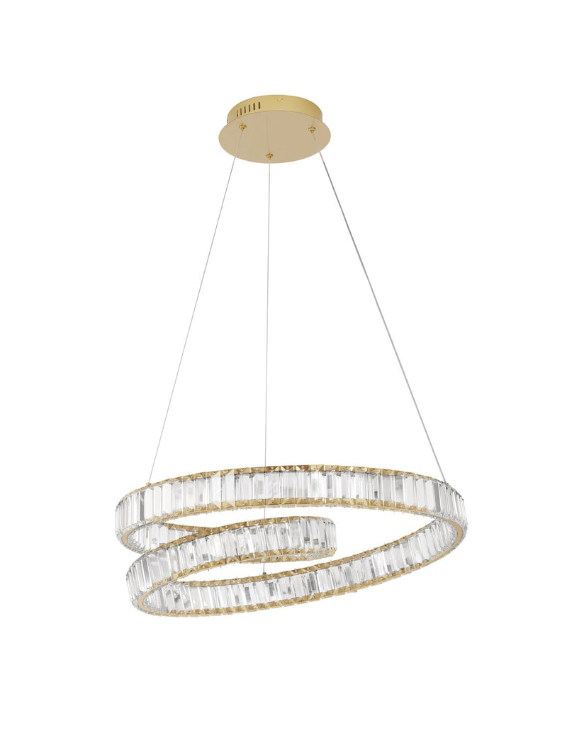 Suspension Conceto dorée, cristal (9019721)