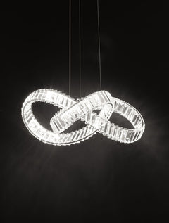 Suspension Conceto chromée, cristal (9019723)