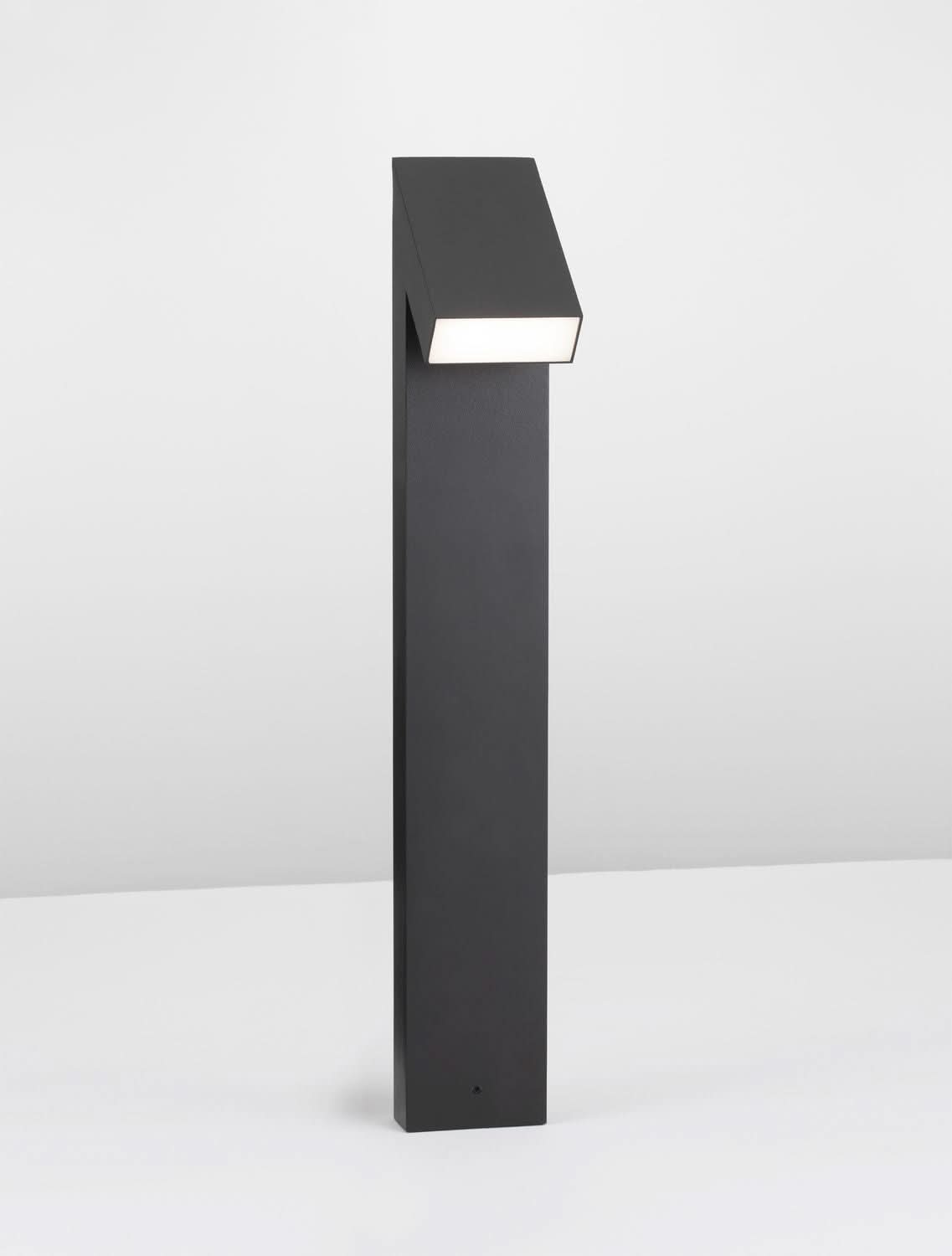 Borne extérieure Brigitta noire, H 80 cm