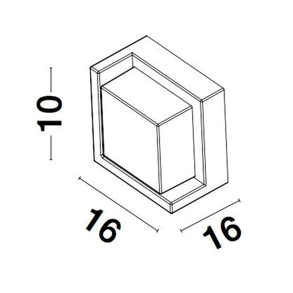 Applique extérieure MAX grise, verre (9026001)