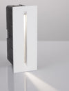 Applique extérieure Aizen blanche, verre