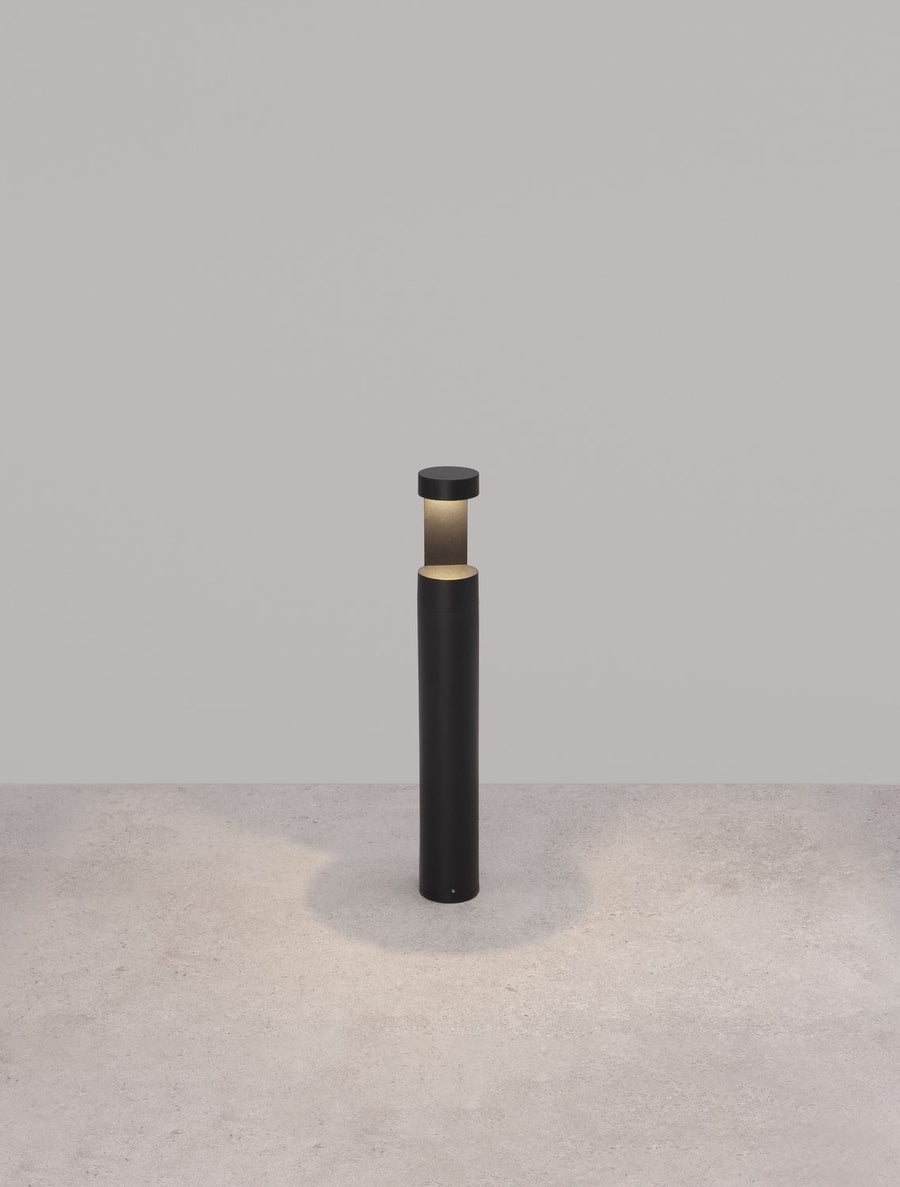 Borne extérieure Tala noire, verre