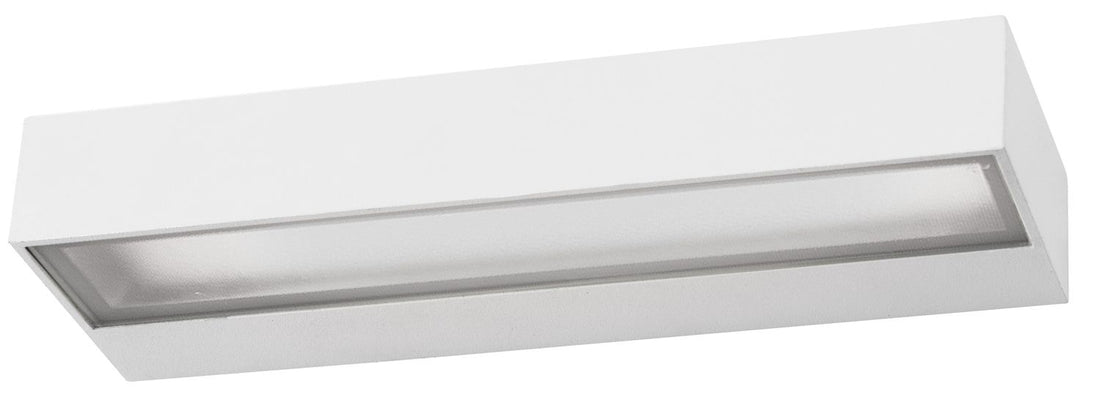 Applique extérieure Fungo blanche, verre