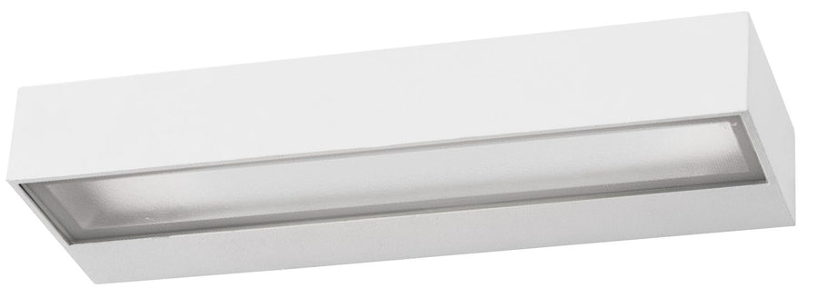 Applique extérieure Fungo blanche, verre