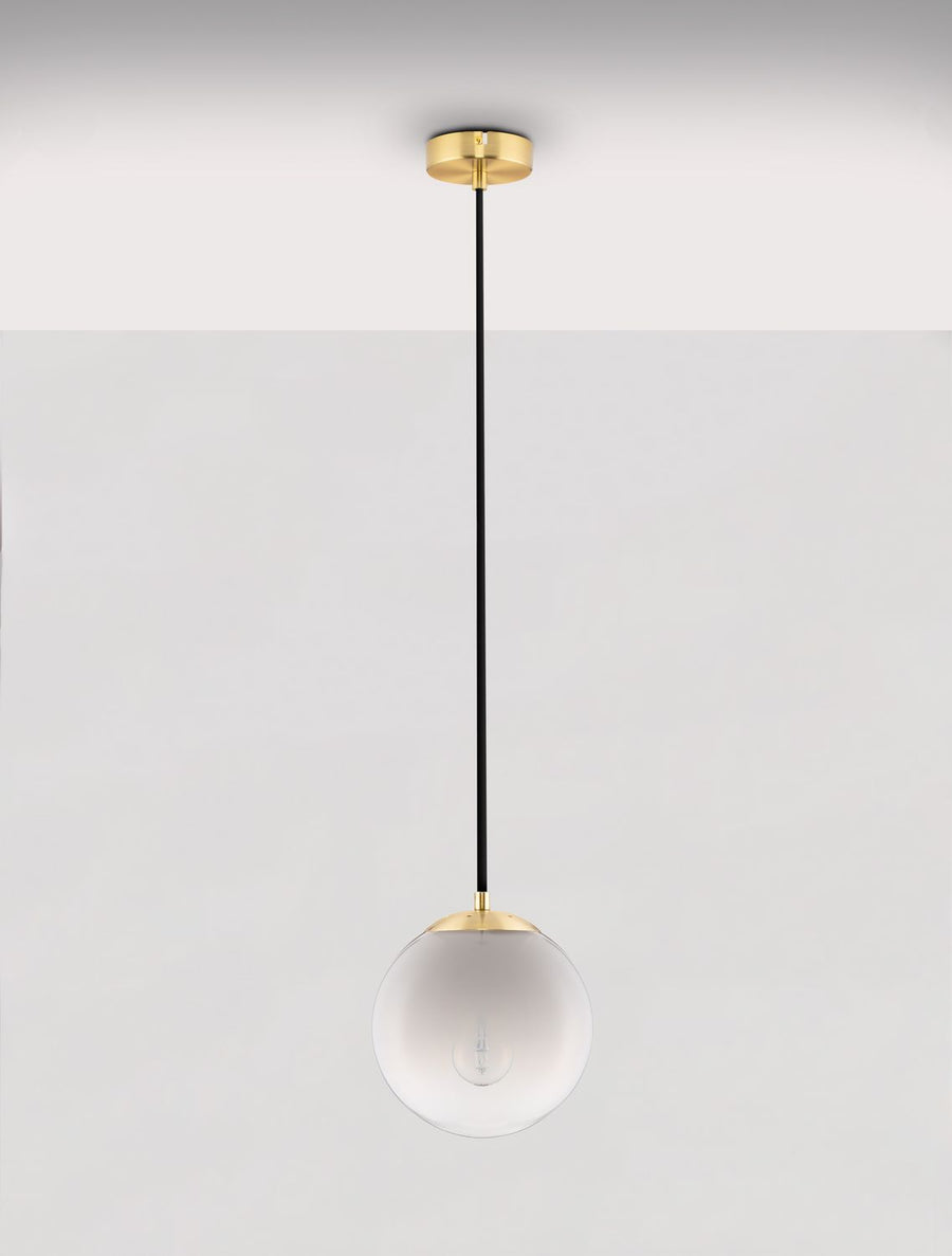Suspension Vita dorée, verre (9028837)