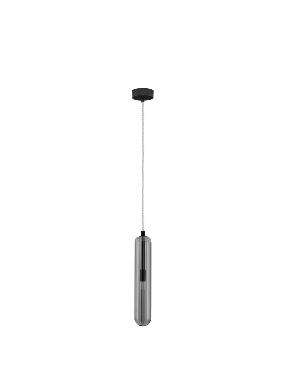 Suspension Gustave noire, verre