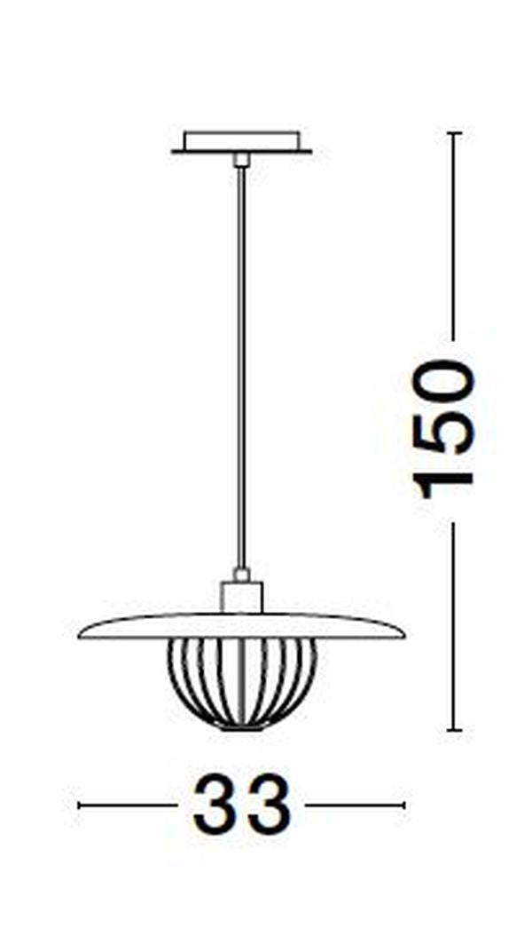 Suspension FOX dorée