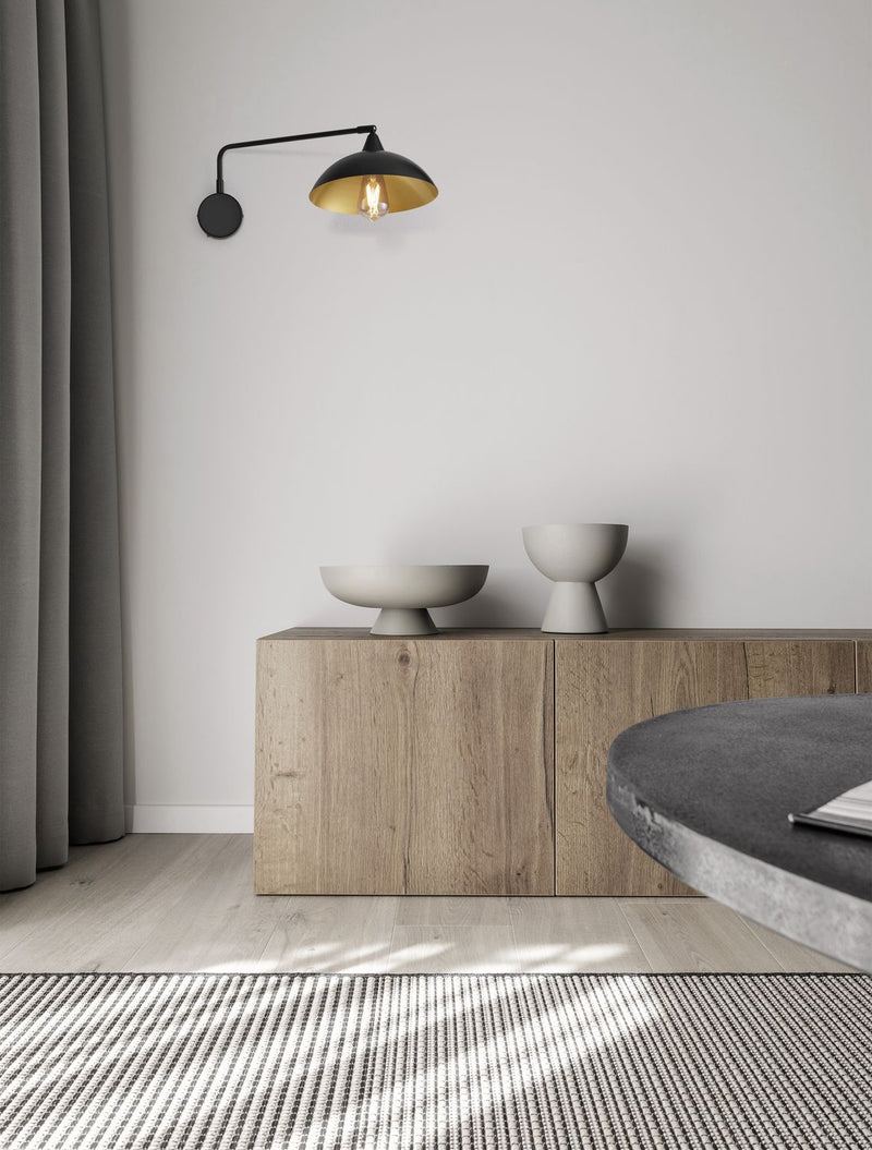 Applique murale Mirba noire
