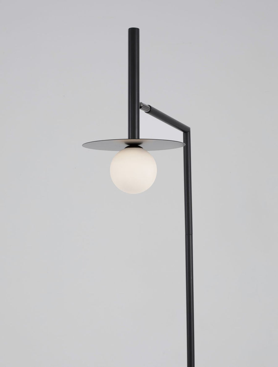 Lampadaire Pielo noir, verre