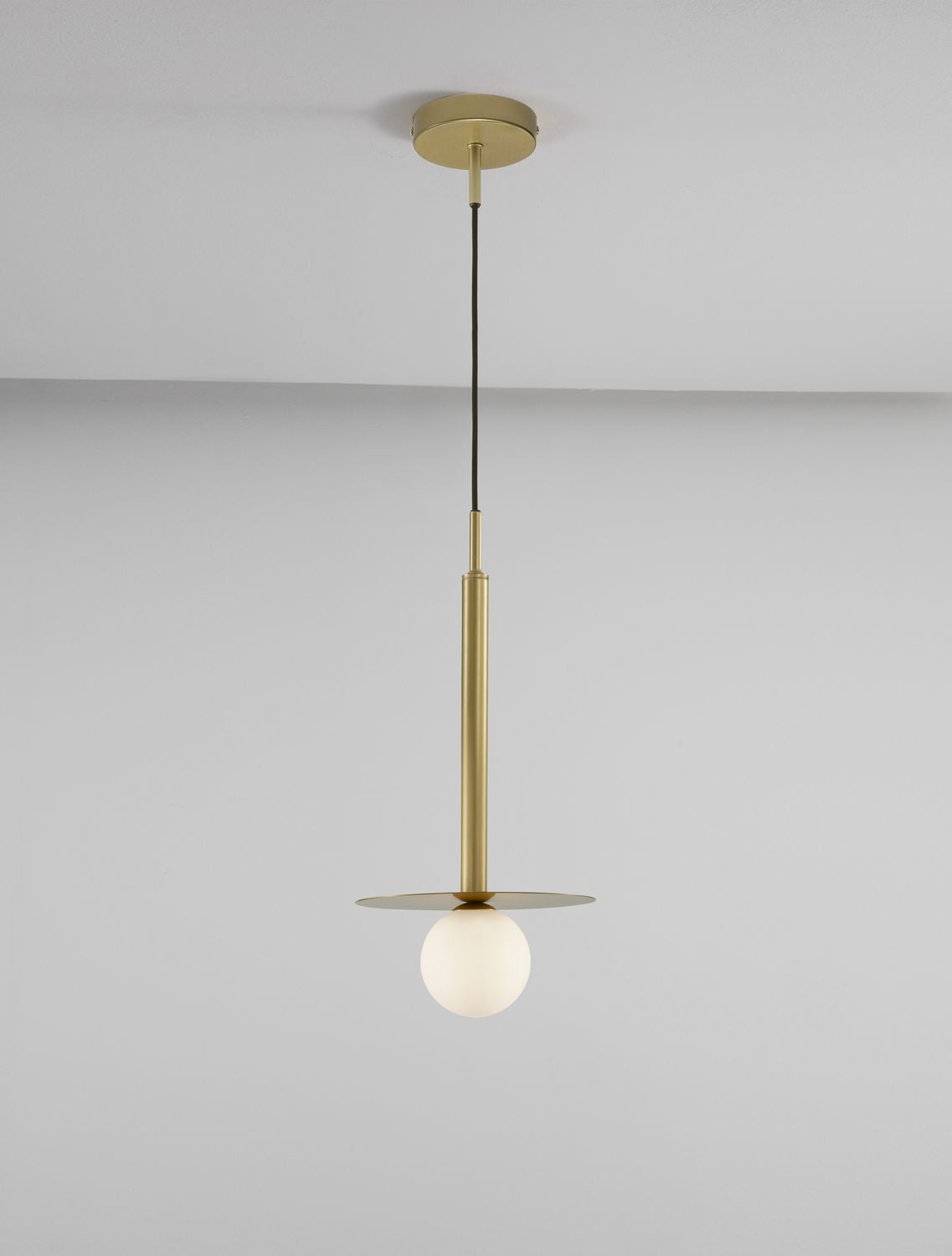 Suspension Pielo dorée, verre