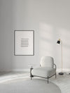 Lampadaire PAZ doré, H 153,5 cm