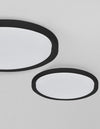 Plafonnier Troy noir, Ø 46 cm
