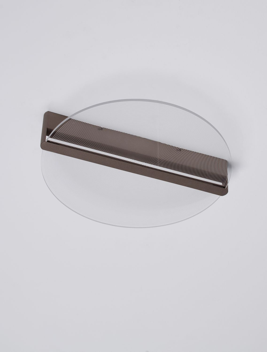 Plafonnier Noah marron, L 58,5 cm